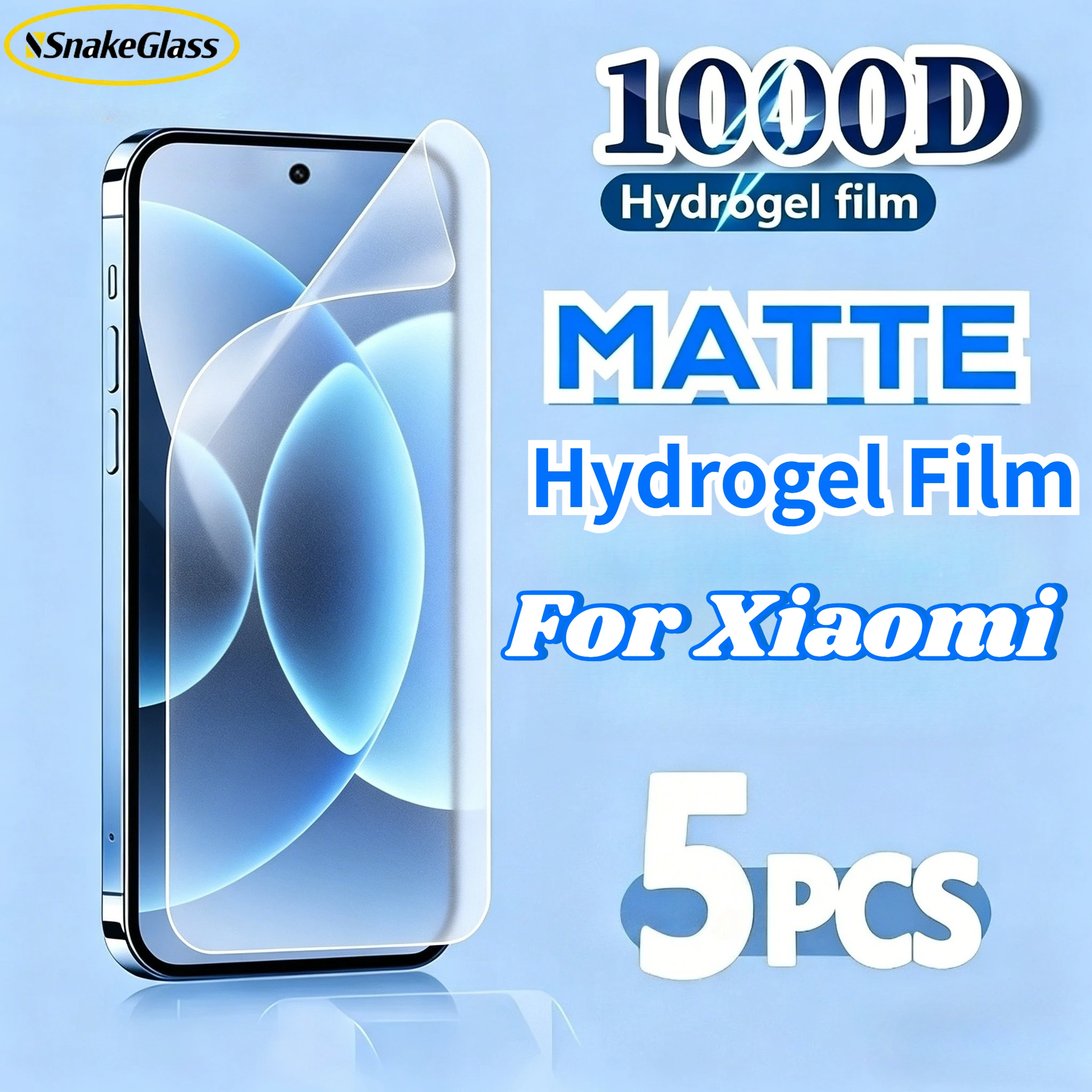 5 Stück Matte Hydrogel-Folie für Xiaomi 17 Pro Max 17 16 15 14 13 12 11 Pro Weiche Folie Displayschutz Anti-Fingerabdruck Anti-Reflexion