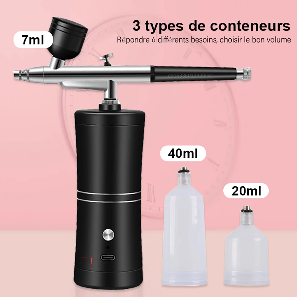 Mini Kit D'aérographe Avec Compresseur À Air Portable, Brosses À Air