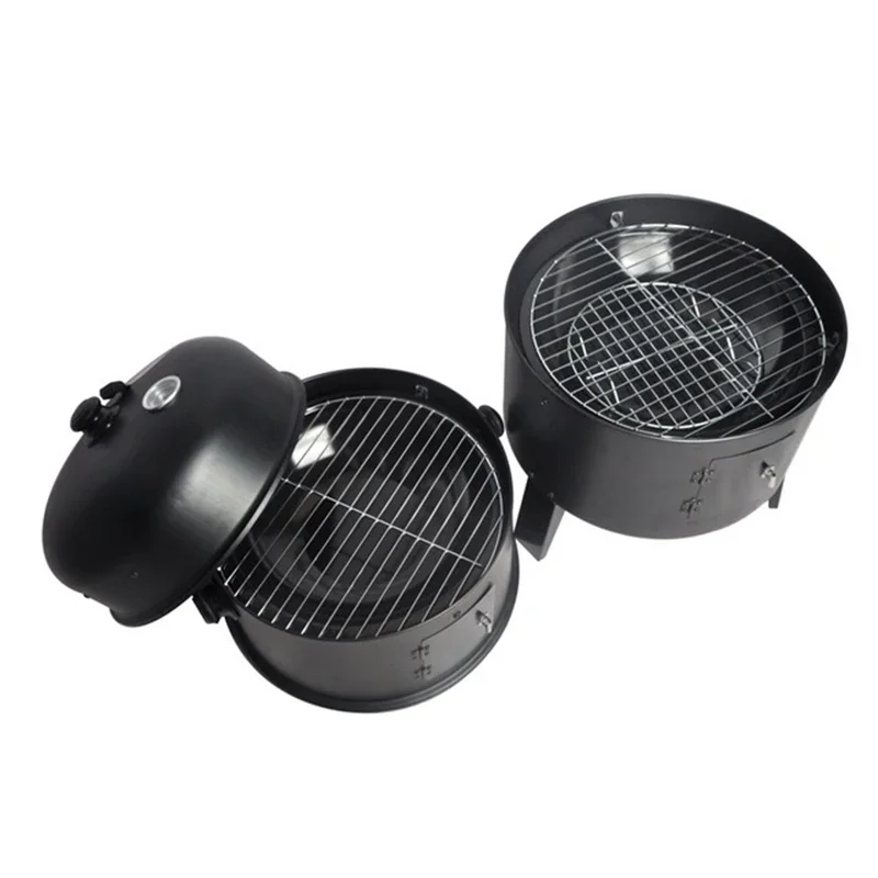 3-in-1 Smoke Oven Barbecue Oven Outdoor Firewood Stove Courtyard Barbecue Rack 4