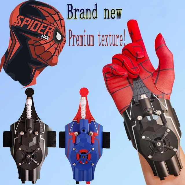 Lot de 2 gants de lancement Spiderman, gants de jeu, lanceur de