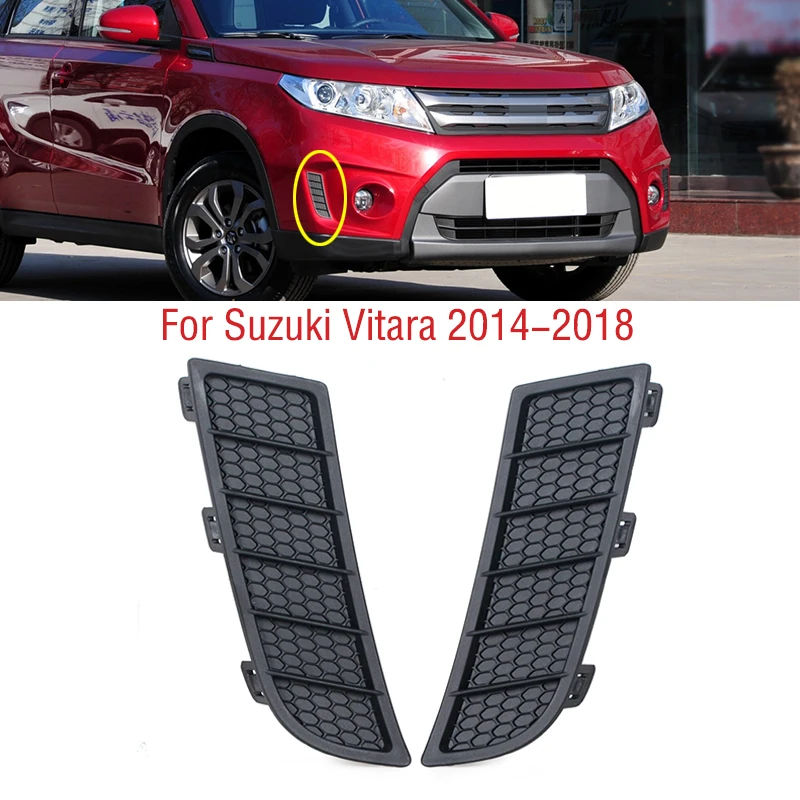 Car Front Bumper DRL Daytime Running Light Lamp Trim Grille Frame Cover Hood Bezel for Suzuki Vitara 2014 2015 for Car Front Bumper Trim