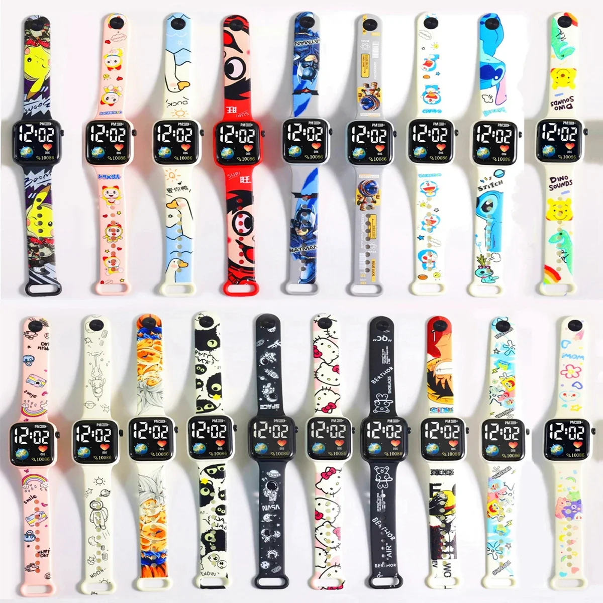 Disney Winnie The Pooh Dragon Ball Z Sport Orologi Casual Led Orologio In Silicone Colore Adorabile Orologio Da Polso Digitale Per Bambini Regalo