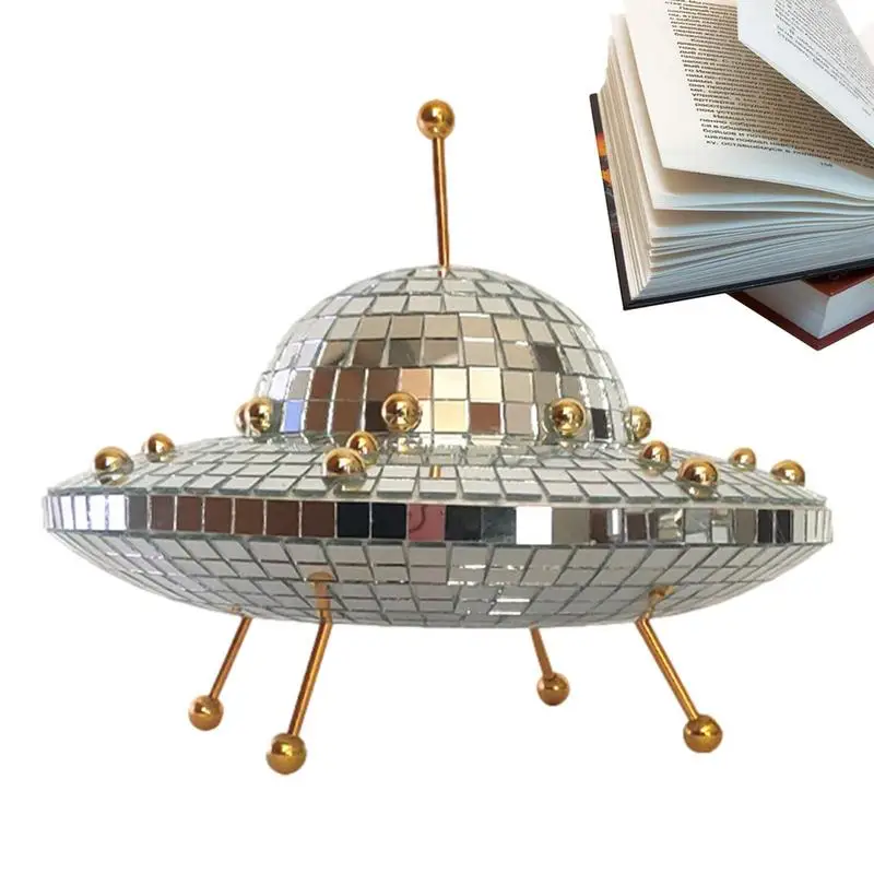 

Disco Ball Decorations Flying Saucer Shape Disco Ball Decorations Mirror Disco Ball For Halloween Christmas Party Table Desk