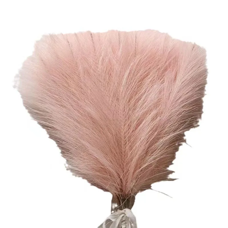 Artificial Plant Cross-border Artificial Short Six-pronged Pampas Grass Flower Spot Home Decoration Feather Wedding Prop