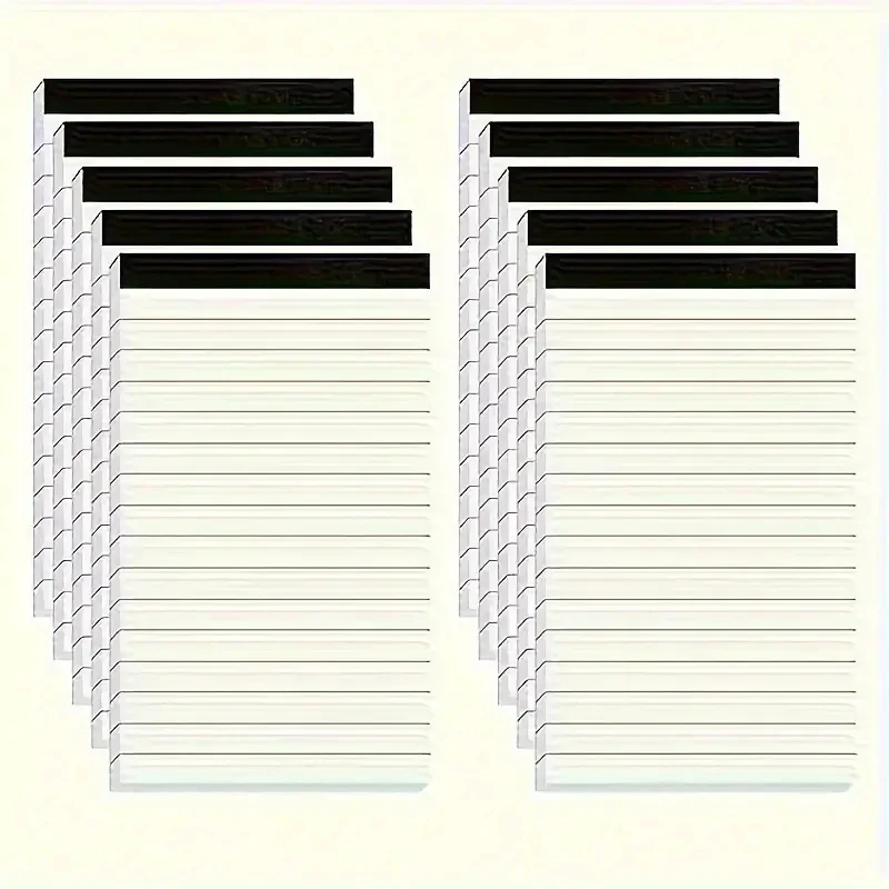 Pocket-Sized Lined Notepads Notebooks 10-Pack Notebook 30 Sheets Each Memo Pad Agenda Notepad Diary Sketch Book Writing Pads - 6