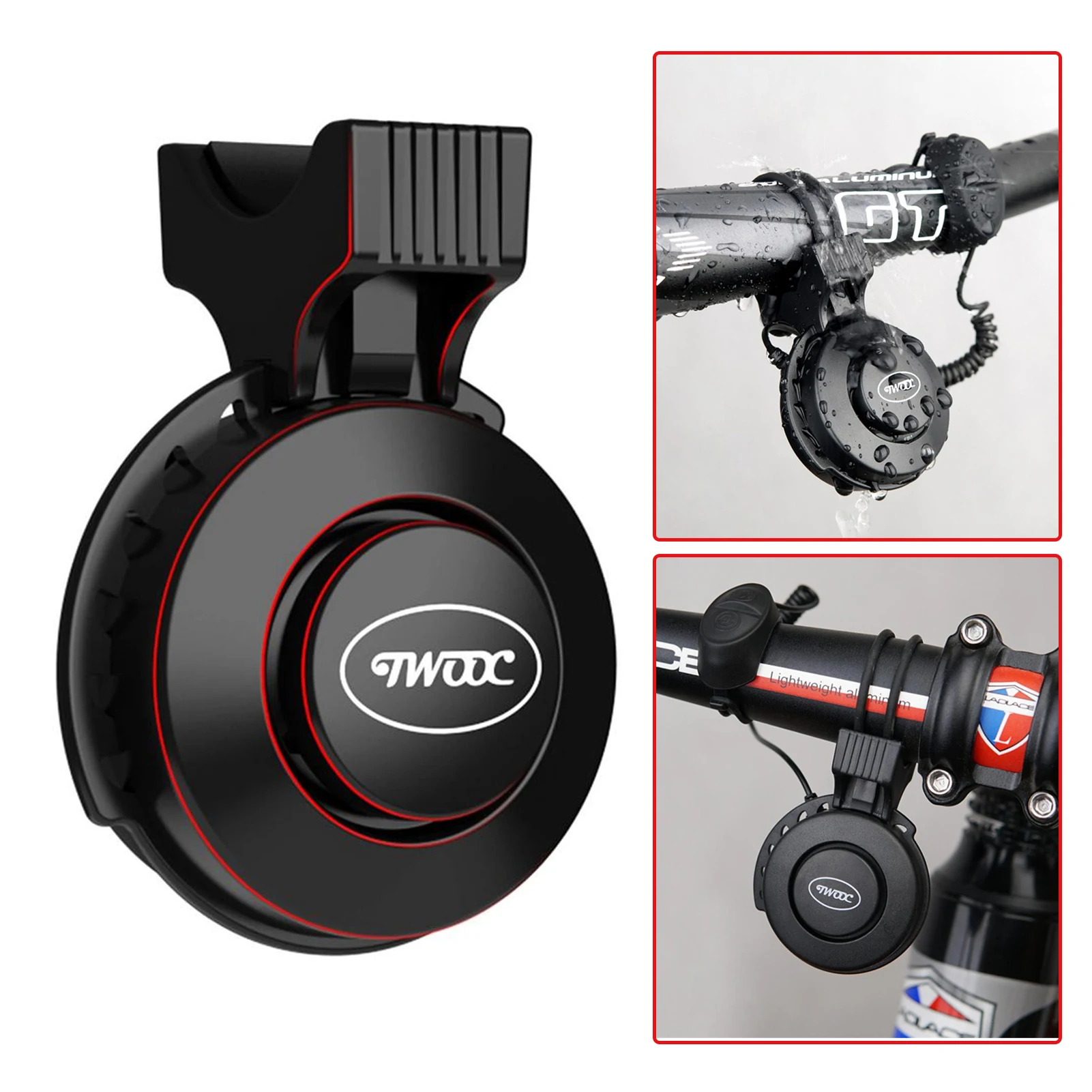 TWOOC Cycling MTB Mountain Road Bike Electronic Horn USB Rechargeable