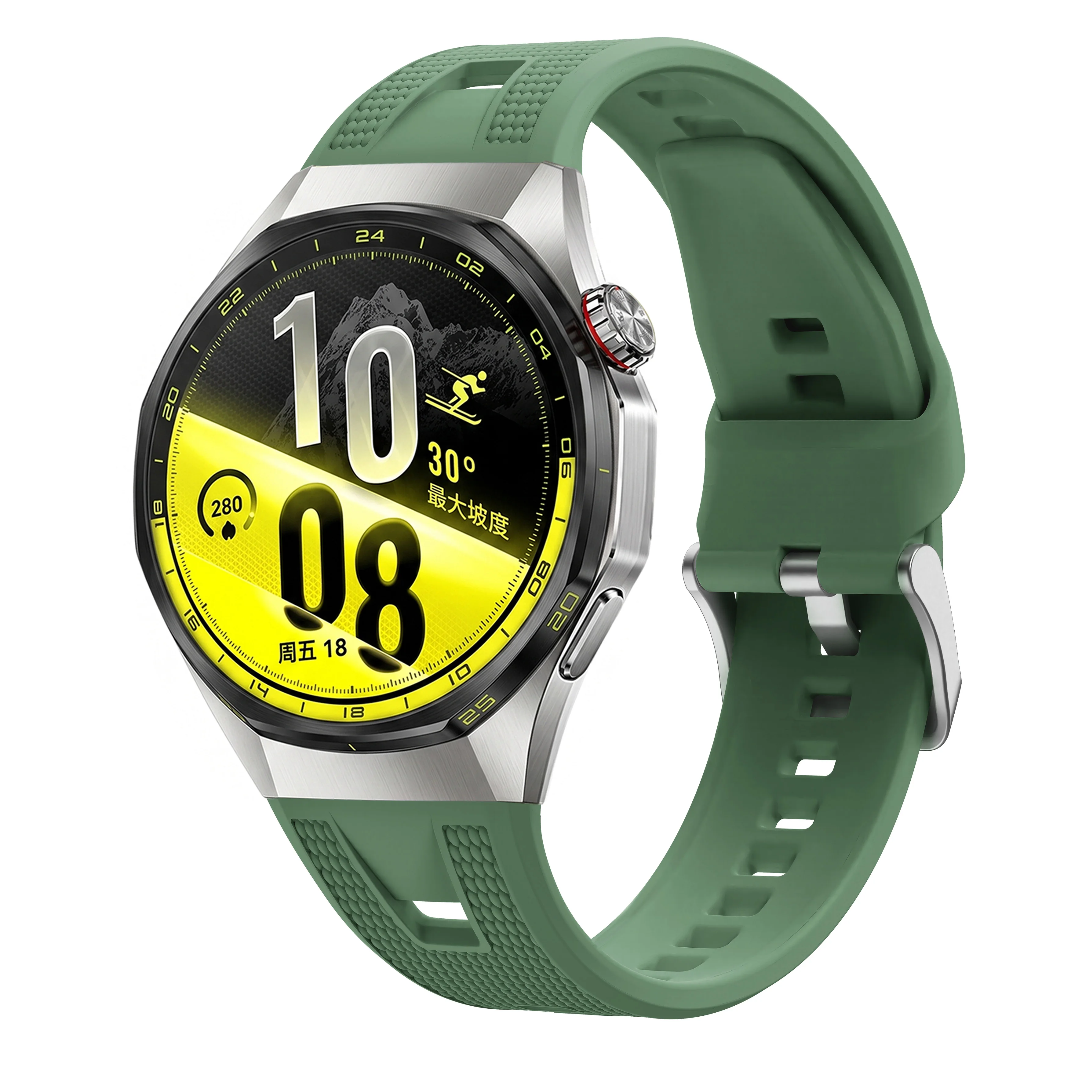 Soft Silicone Watch Strap, 22mm - Premium Accessory Bracelet
