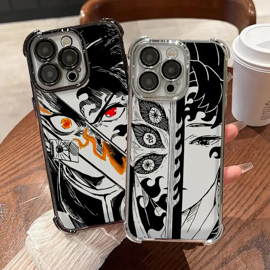 Demon Slayer Anime Phone Case – Soft Shell iPhone 11–16 Pro Max & Plus Series