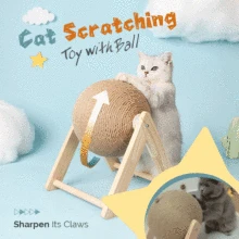 

Cat Scratching Ball Toy Kitten Sisal Rope Ball Board Grinding Paws Toys Cats Scratcher Wear-resistant Pet Furniture supplies