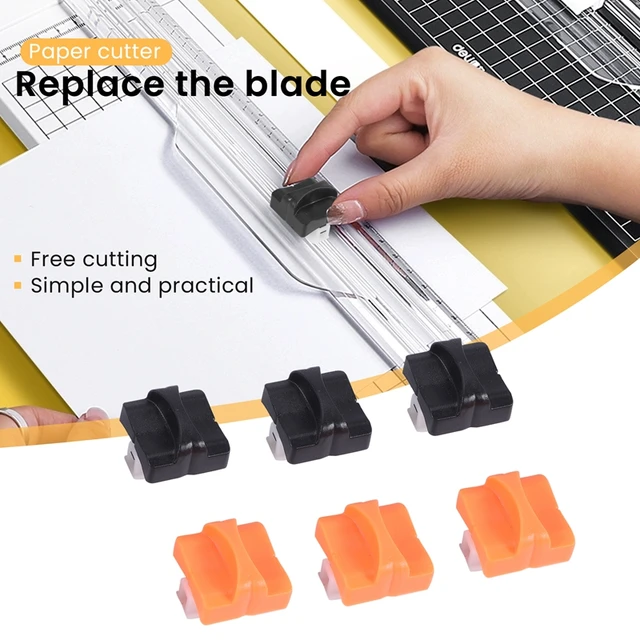 10 Pieces Paper Cutter Replacement Blade Paper Trimmer Replacement Blade Cutting Replacement Blades Paper Trimmer Blades Refill for A4 Black and White