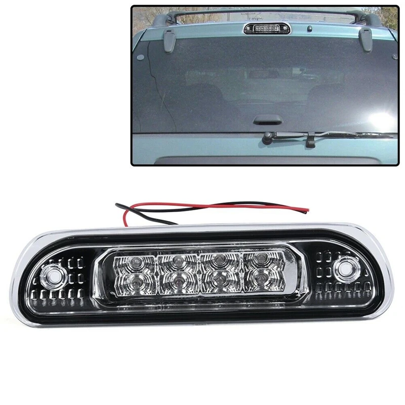 

FOR 1999-2004 Jeep GRAND CHEROKEE WJ LED THIRD 3RD TAIL BRAKE LIGHT STOP LAMP CHROME Car Accessories
