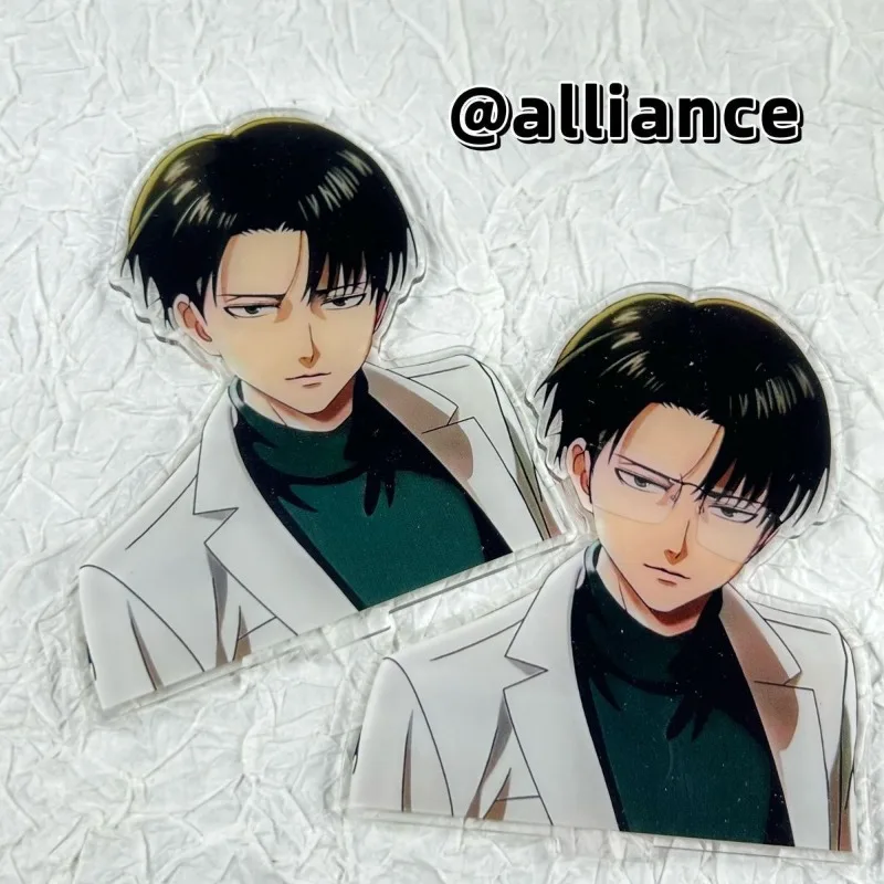 

Levi Ackerman Glasses Series Anime Acrylic Stand Attack on Titan Cartoon Peripheral Desk Display Collection Room Decoration Gift
