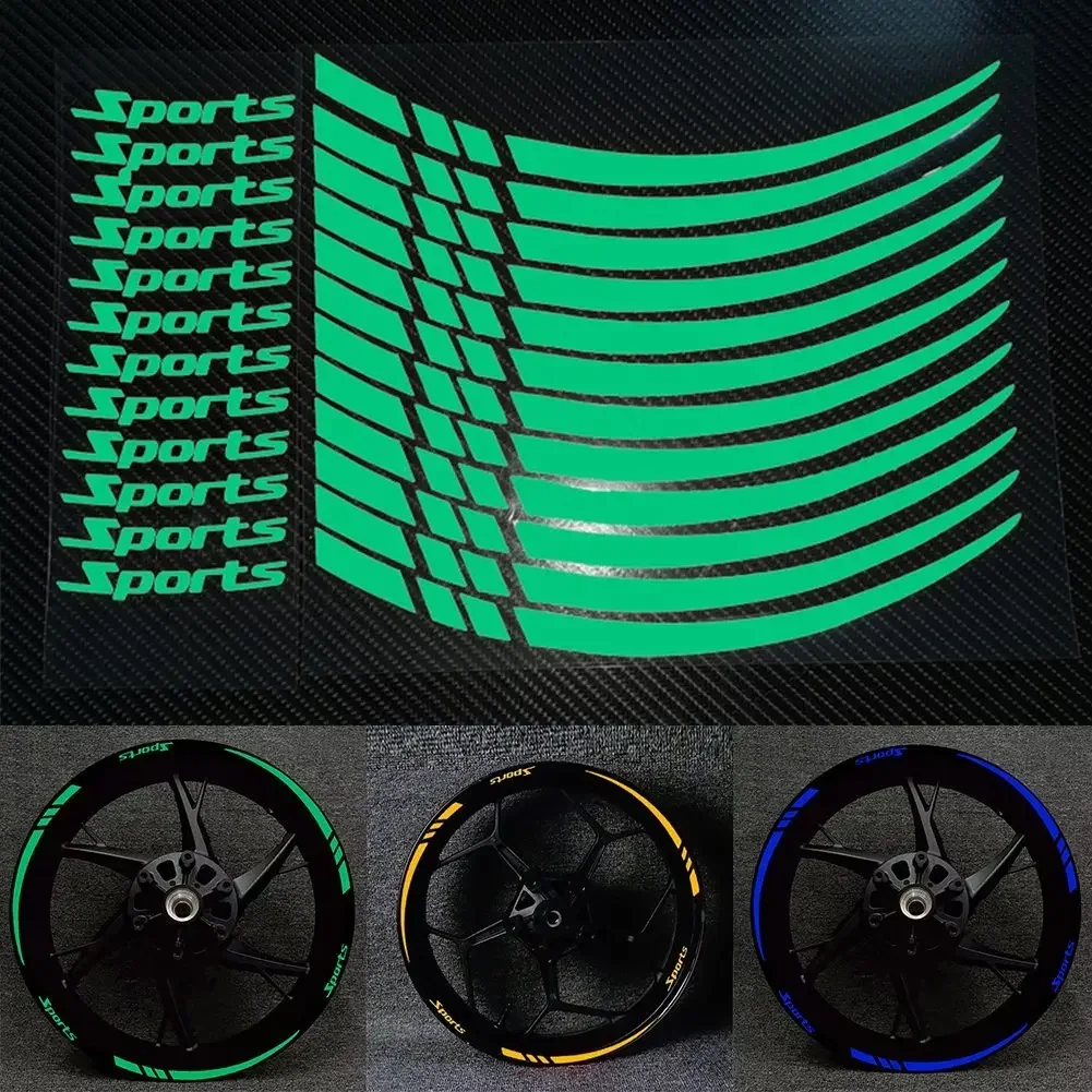 Motorcycle Wheel Rim Stripe Wheel Decal Tape Sticker 18-21 Inch Sport Decals Road Bike Reflective Sticker Motorcycle Accessories Motorcycle Helmet Stickers Motorcycle Tank Sticker Custom Stickers Wheel Hub Stickers Graffiti Stickers Vinyl Stickers Auto Stickers Bicycle Decals Motorcycle Stickers Reflective Stickers
