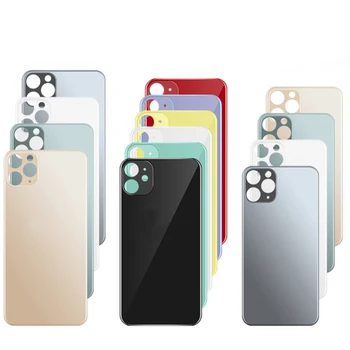 50Pcs Replacement Kit For X XR XS Max 8 Plus SE2 11 12 13 14 Pro Max Big Large Camera Hole Rear Door Back Glass Battery Cover