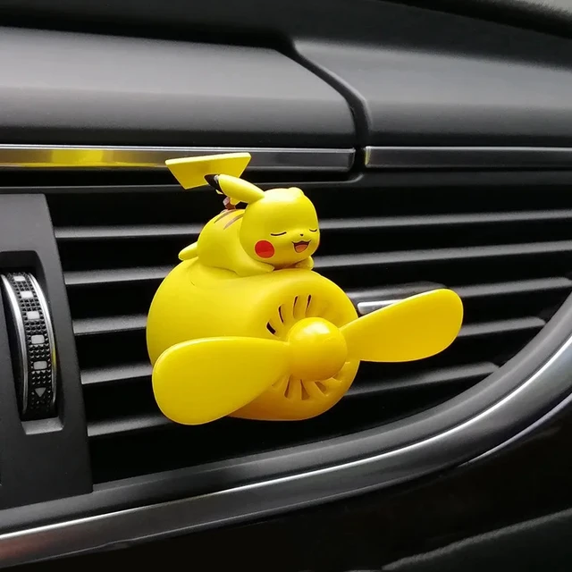 Desodorisant rechargeable Parfum Auto voiture POKÉMON PIKACHU noir