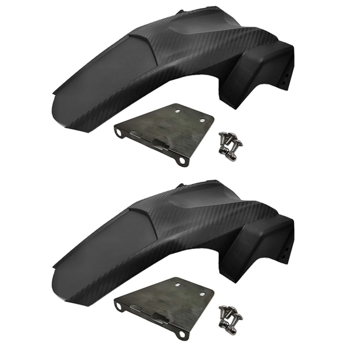 

2X Motorcycle Rear Fender Mudguard Hugger Splash Guard Carbon Fiber Pattern for YAMAHA NMAX 155 NMAX 150 2020 2021
