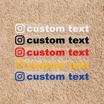 Reflective Type Custom Text Waterproof Vinyl Car and Motorcycle Sticker Bumper Windshield For Instagram Username Drop Shipping 1