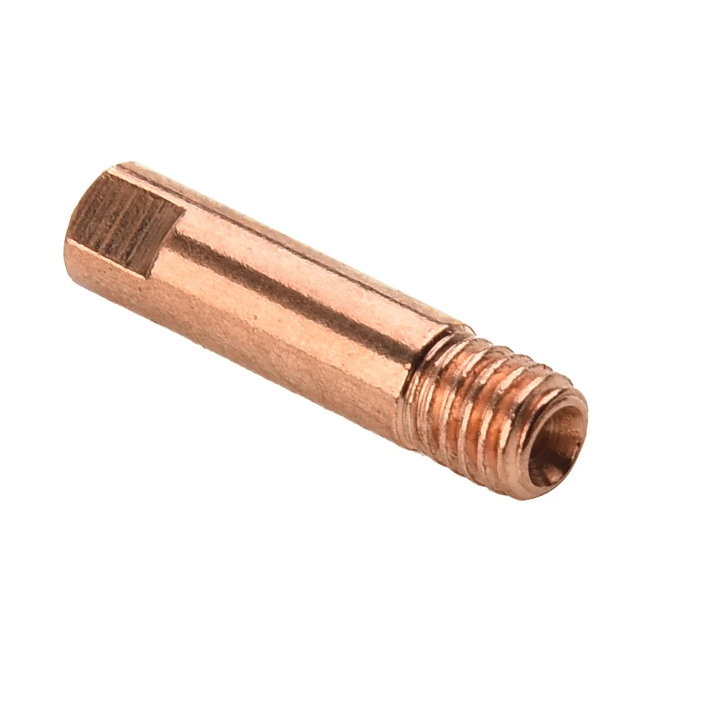 Welding Contact Tip Contact Tips Length 25mm MB15AK Consumables For Binzel Style Torches 0.6 - 1.2mm Practical