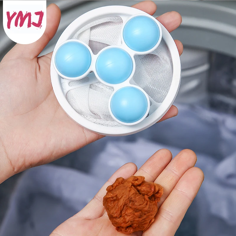 New Washing Machine Hair Removal Catcher Filter Mesh Pouch Cleaning