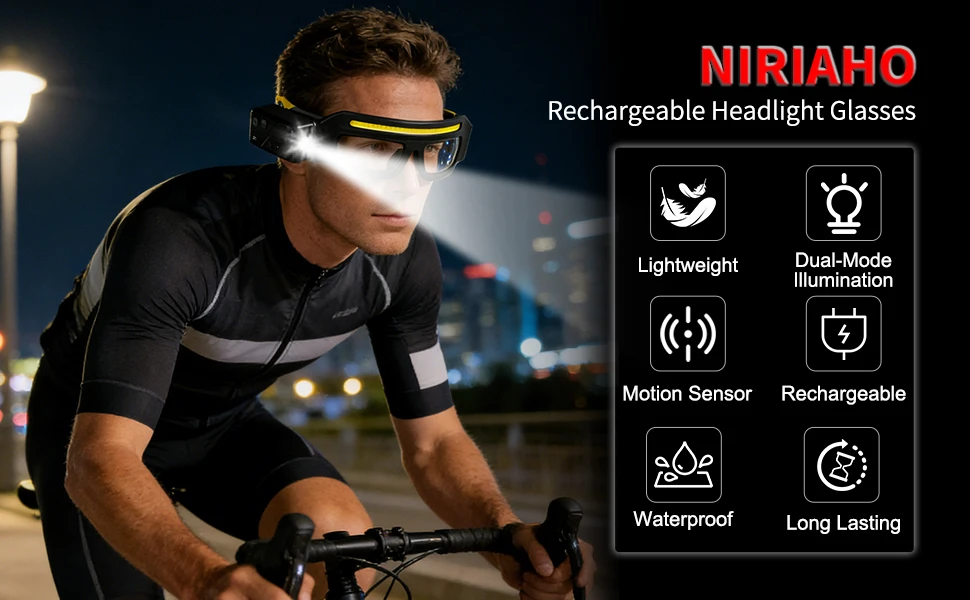 adjustable safety glasses with lights