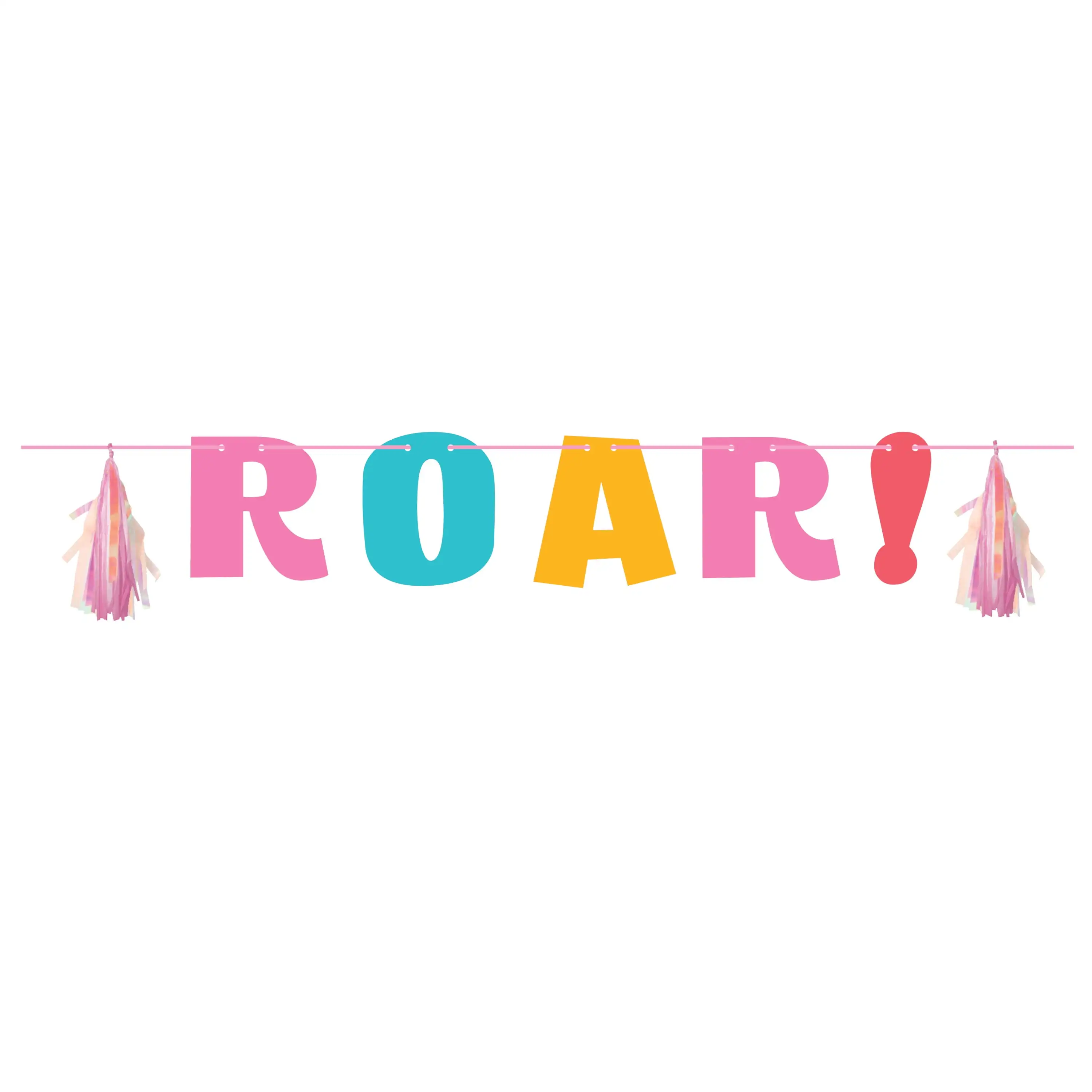 

Girl Dinosaur Banner, 3 Count