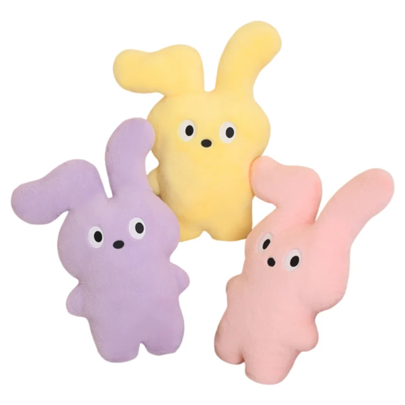 70CM Lovely Creative Colorful Long Ear Rabbit Soft Plush Toy Sofa Pillow Decoration Girls Kids Birthday Christmas Halloween Gift new lovely creative animal farm series baby soft plush toys smoothing dolls sofa decoration kids girls birthday christmas gifts