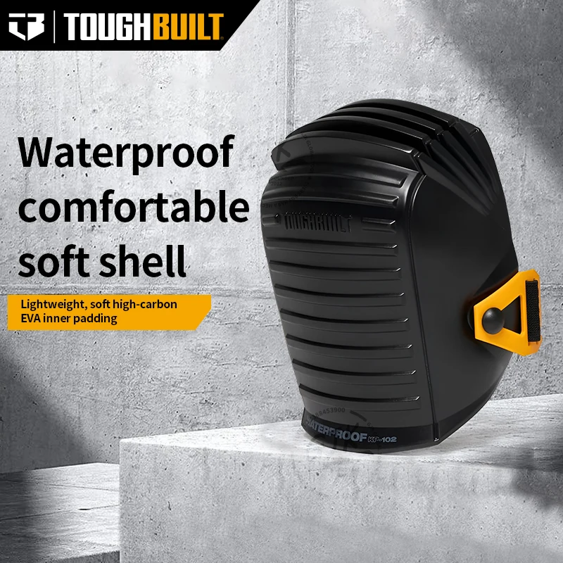 ToughBuilt-Waterproof Professional Knee Pads-Scratch Resistant & Foam Inner Shell (TB-KP-102)
