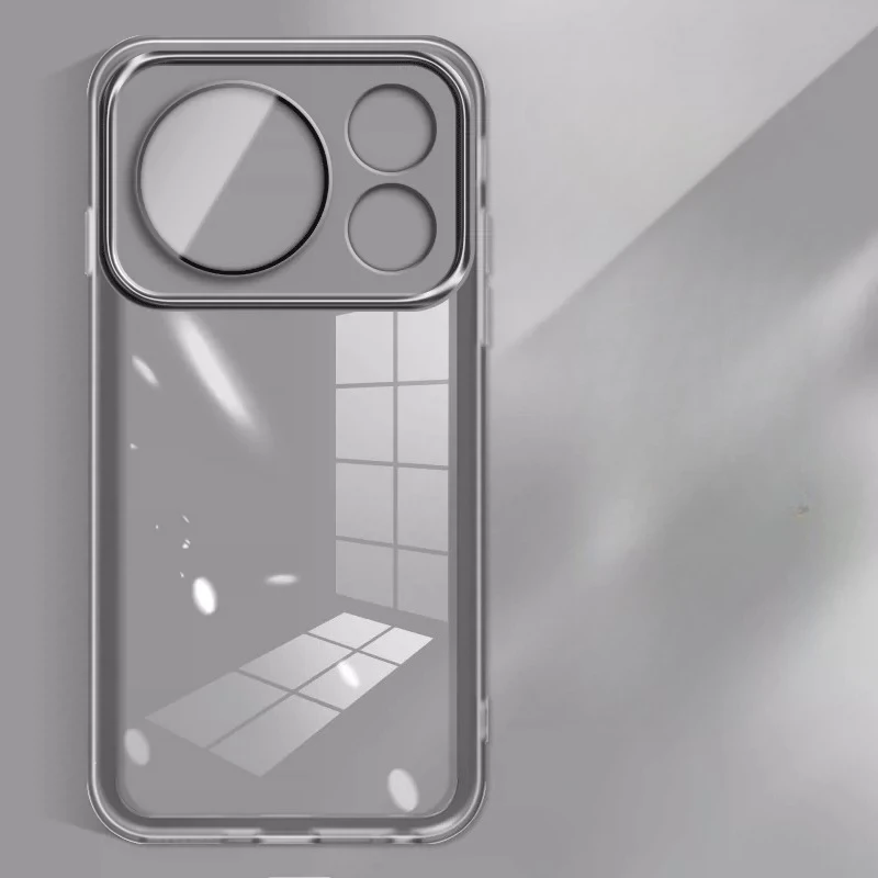 Enhanced Transparent Silicone Case with Camera Lens Protection