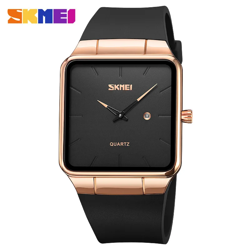

Skmei Fashion Square Men's Watch Genuine High-End Men's Watch Simple Waterproof Quartz Watch Men's Watch