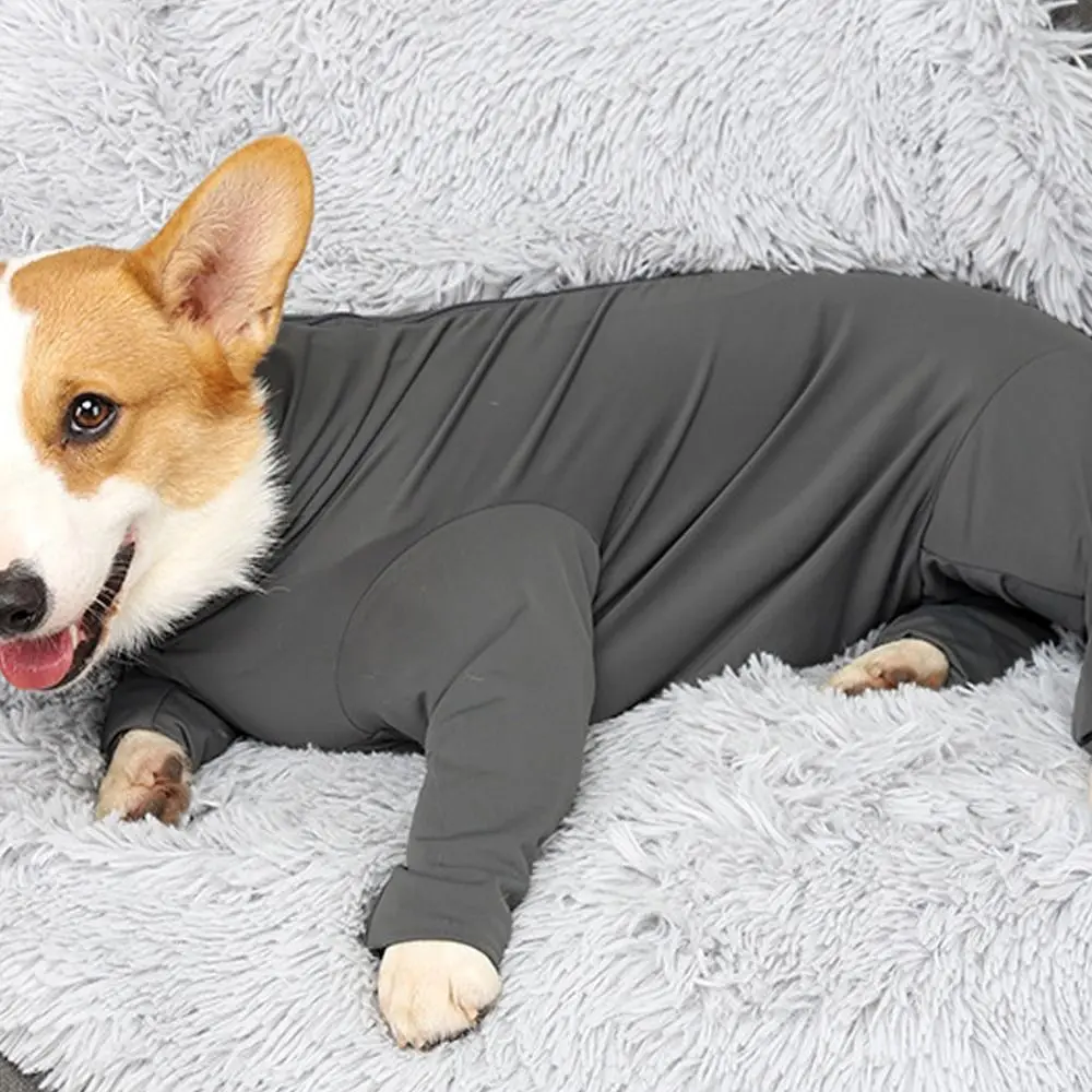 Dog Coat Long-sleeved Pet Dog Jumpsuit Soft Breathable Four Legged Clothes Comfortable Anti Shedding Dog Pajamas For Puppy Dogs