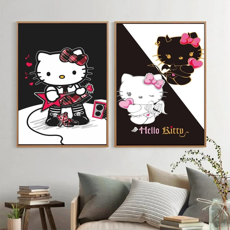 

Anime Character Pictures Sanrio Friends Gifts Modern Home Living Room Wall Stickers Classic Kid Action Figures