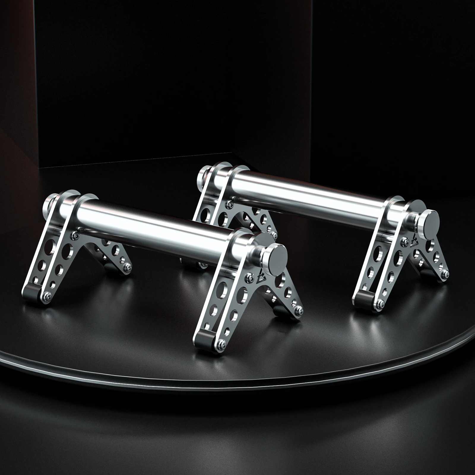 304 Stainless steel Push up bars,Gym equipment with Non-slip rubber ring for fitness,Body building,detachable and portable.