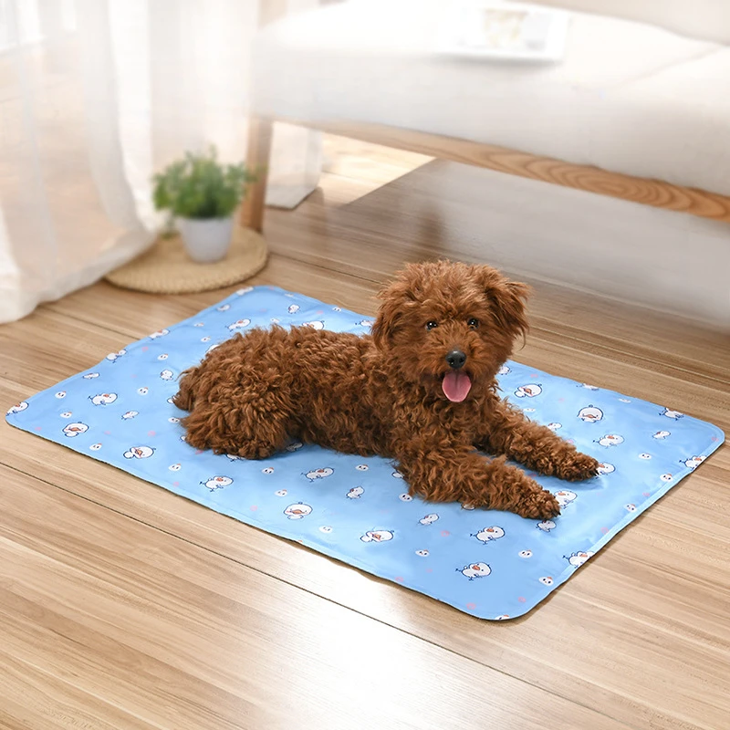 Ice Cooling Pet Mat For Dogs Cats Portable Washable Summer Cooling Blanket Reusable Non Toxic Self Cooling Non Slip_voghion.com
