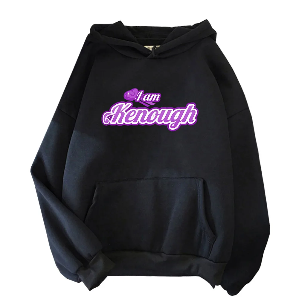 

I Am Kenough Hoodie Purple Lertter Sweatahirt Funny Movice Clothes Women Clothing Y2k Top Men Casual Unisex Female/Male Pullover