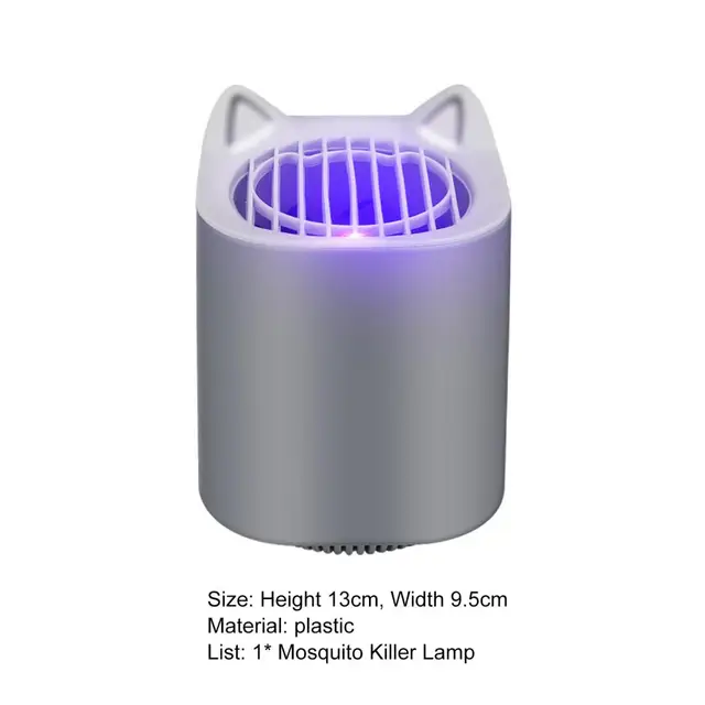 Szúnyoggyilkos Lámpa Macska Fül Tervezés Többfunkcionális Műanyag Led Ultra Csendes Rovarok Zapper Hálószobához - Image 5