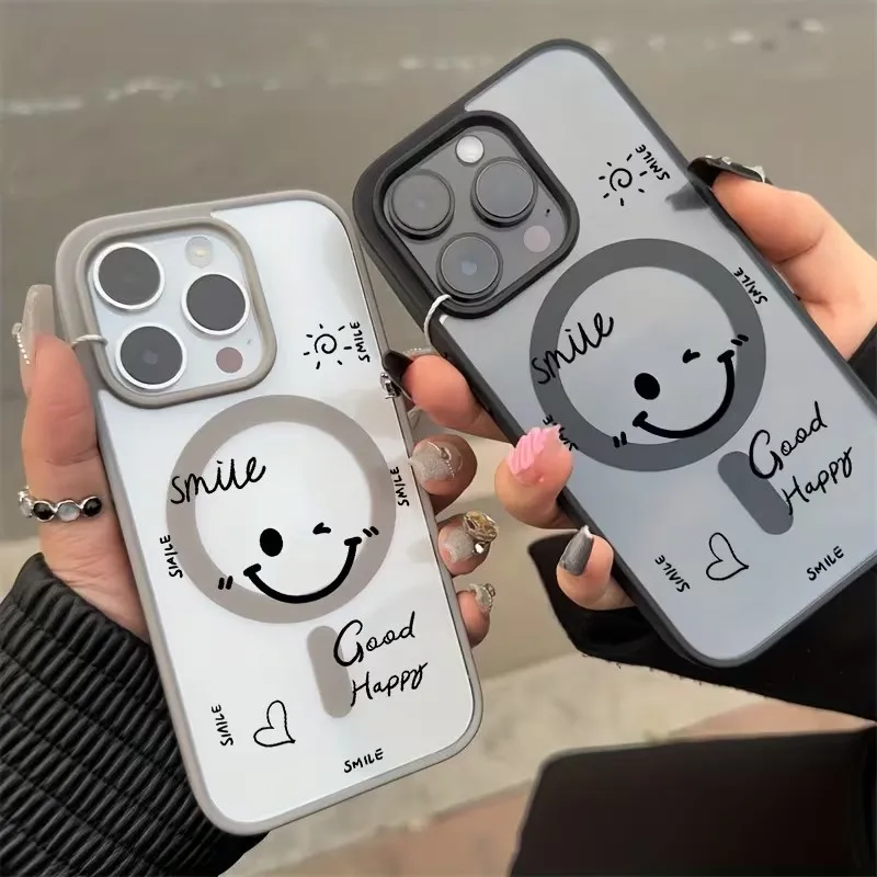 Smiley Face Anti-Drop Magsafe Phone Case