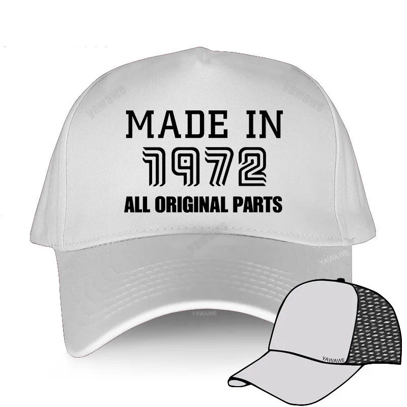 Fashion hat Made In 1972 Baseball Caps Unisex Adjustable Man Outdoor Birthday Gift Cap navy baseball cap mens Baseball Caps
