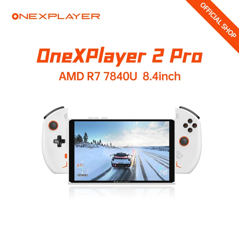 OneXPlayer 2 Pro PC 게임 콘솔 노트북, 휴대용 3 in 1 태블릿 컴퓨터, AMD Ryzen 7 7840U, 8.4 인치, 2.5K, 32GB, 1TB, 2TB, SSD, WiFi 6E
