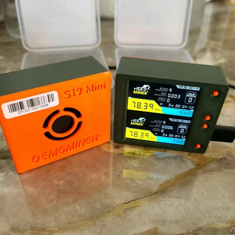 Mini Mineiro Bitcoin Bitcoin Mineiro v2 Mais 156 k s V1.6.3 Exibição Lilygot