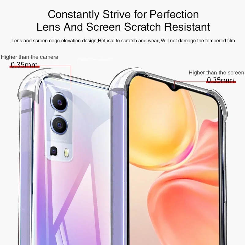 Enhanced Shockproof Transparent Phone Case with Reinforced Corners and Soft Protective Bumper