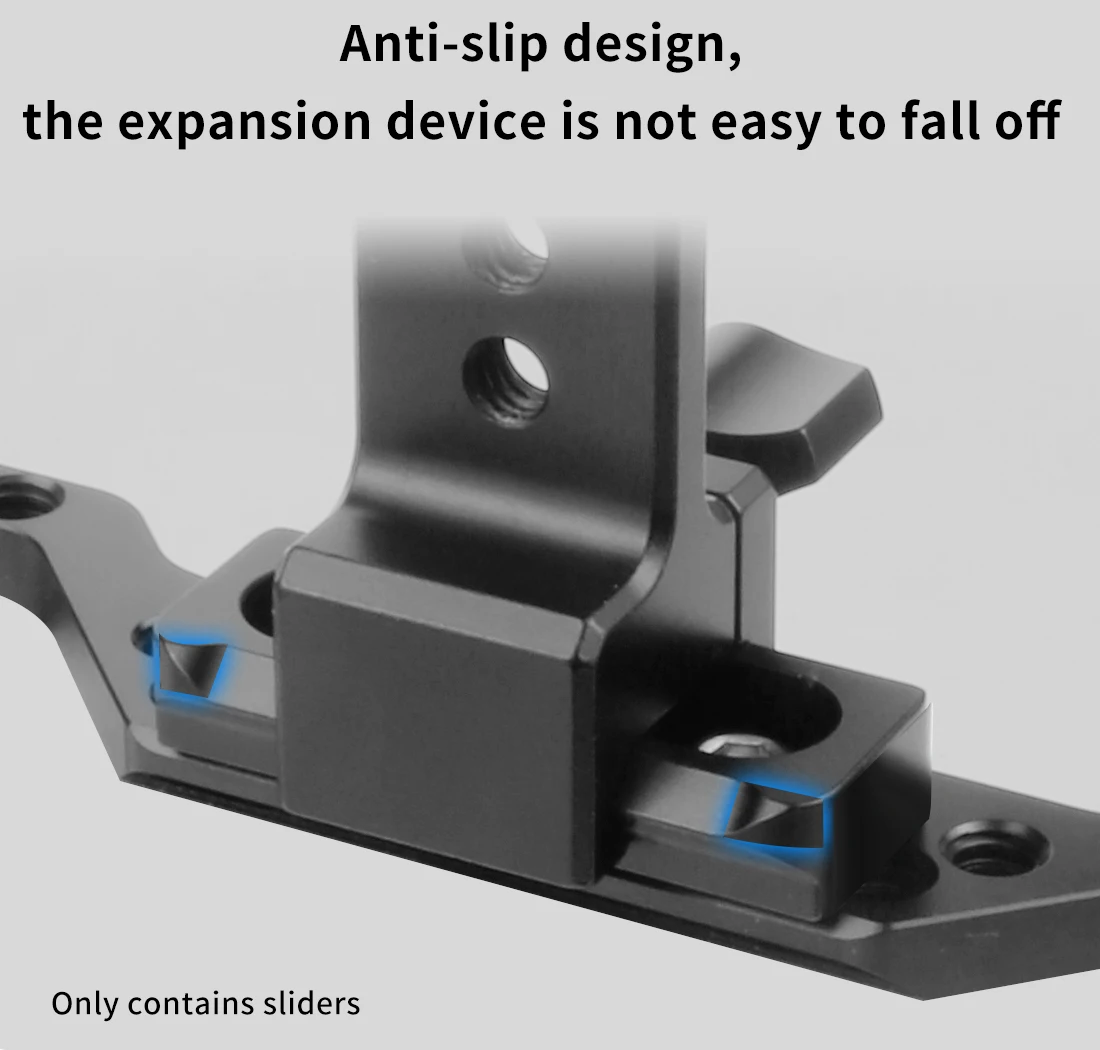 Quick Release Safety Rail w 1/4'' Screws DSLR Camera Rig Mini Quick Release NATO