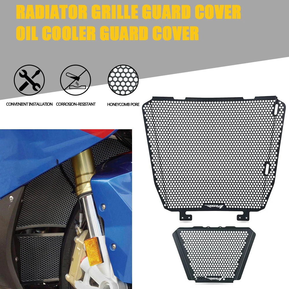 

2023 2022 RSV4 Motorcycle Radiator Grille Guard Grill Oil Cooler Cover Protector For Aprilia RSV4 1000 Factory 2019 2020 2021