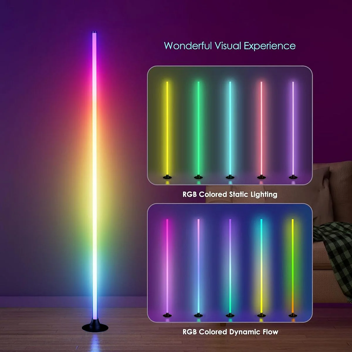RGB Corner Floor Lamp 6