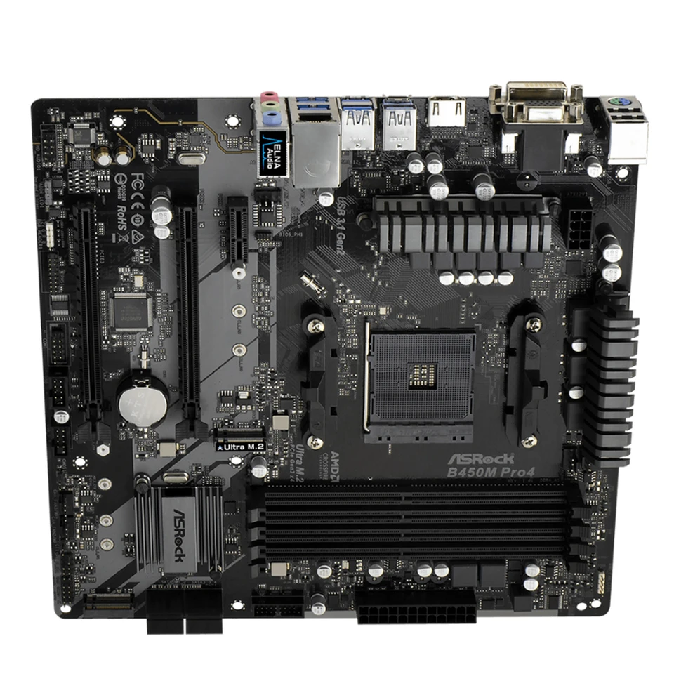 ASRock B450M PRO4 AM4 マザーボード AMD B450 Ryzen 5 5600X 5600G 7