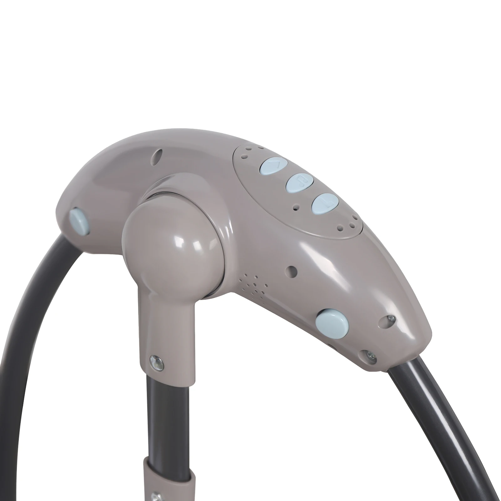 Elektrischer ferngesteuerter Baby-Türsteher, Auto-Schaukelstuhl mit intelligentem Bluetooth, Babywiege, Babymusik-Schaukelstuhl, graue Wiege – Detail 11
