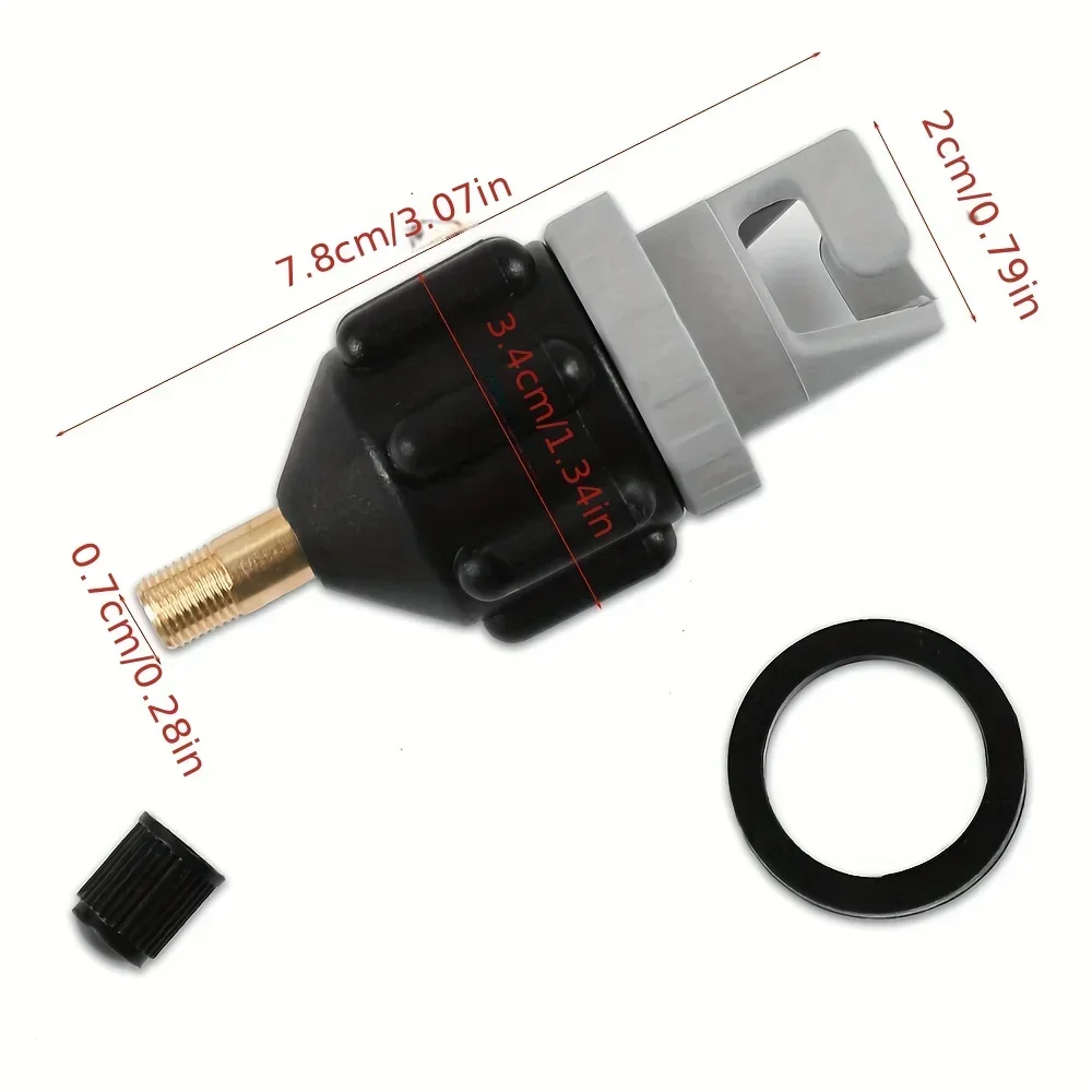 1PC Hot Boat Air Valve Adaptor Nylon Kayak Inflatable Pump Adapter for SUP Board Durable Air Valve Adaptor Wear-resistant Rowing 3