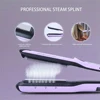 Steam Straightening Iron Heating Hot Hair Combs Titanium Curling Iron Steam Flat Iron Hair Wide Plates Tools Hair Straightener 4