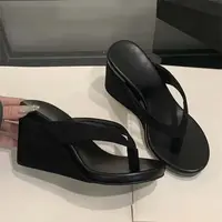 Eilyken Summer Leopard Print Clip Toe Platform Wedges Women Slippers Fashion Thick Bottom High Heels Flip Flops Shoes - Image 4