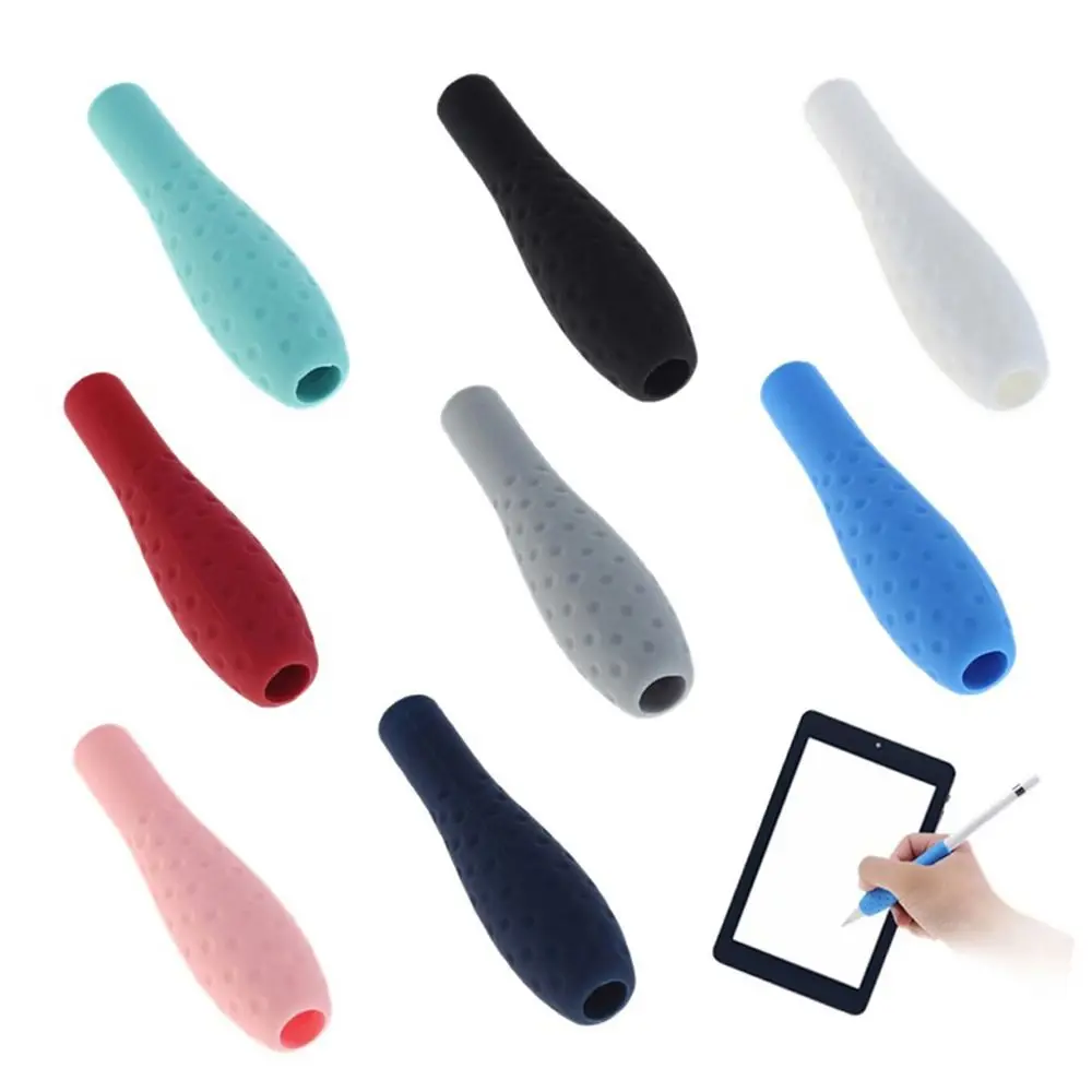 Silicone Ergonomic Grip Holder Protective Cover Case fundas for Apple Pencil iPad Touch Pen iPencil Accessories Gadgets
