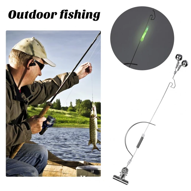 Fishing Rod Bite Bait Alarm Stainless Steel Night Fishing Alarm Bells Carp  Tackle Anti-corrosion Anti-rust Fishing Accessories